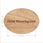 Preview: Käseset: Holzbrettchen und Käsemesser mit Deiner Wunschgravur